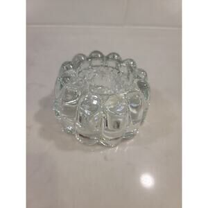 Vintage Princess House Lead Crystal 3 Way One Candle Holder